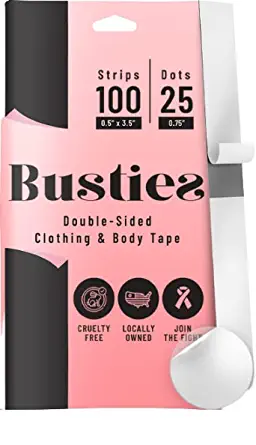Busties Tape (100 Strips & 25 Dots), Discreet Double [...]