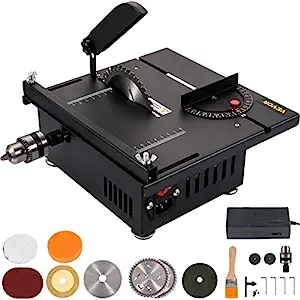 VEVOR Mini Table Saw, 200W Hobby Table Saw for [...]