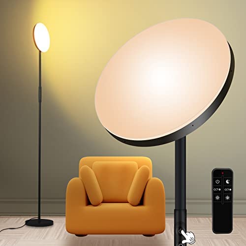 Floor Lamp, Upgraded 36W 3000LM Super Bright Torchiere [...]