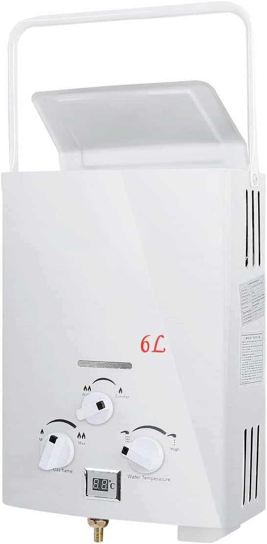 TC-Home Portable 6L Water Heater Tankless LPG 1.6 GPM [...]