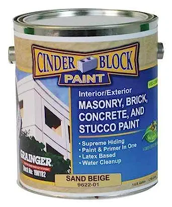 Masonry & Stucco Paint, Beige, 1 gal.