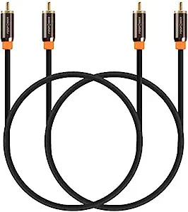 FosPower (10FT - 2 Pack Digital Audio Coaxial Cable [...]