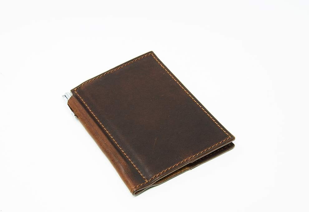 Small Leather Notebook with Pen Holder 3x4 Refillable [...]