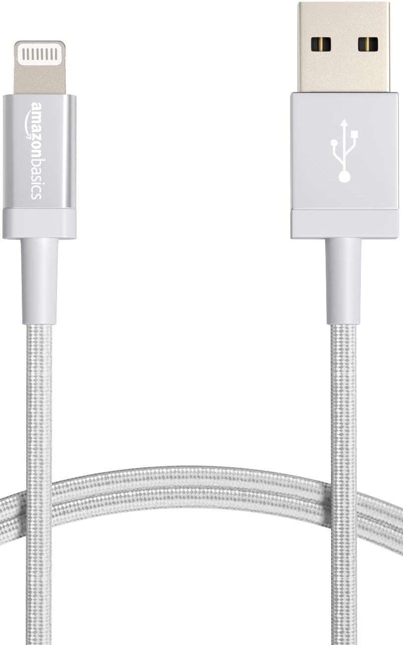 Amazon Basics USB-A to Lightning Charger Cable, Nylon [...]