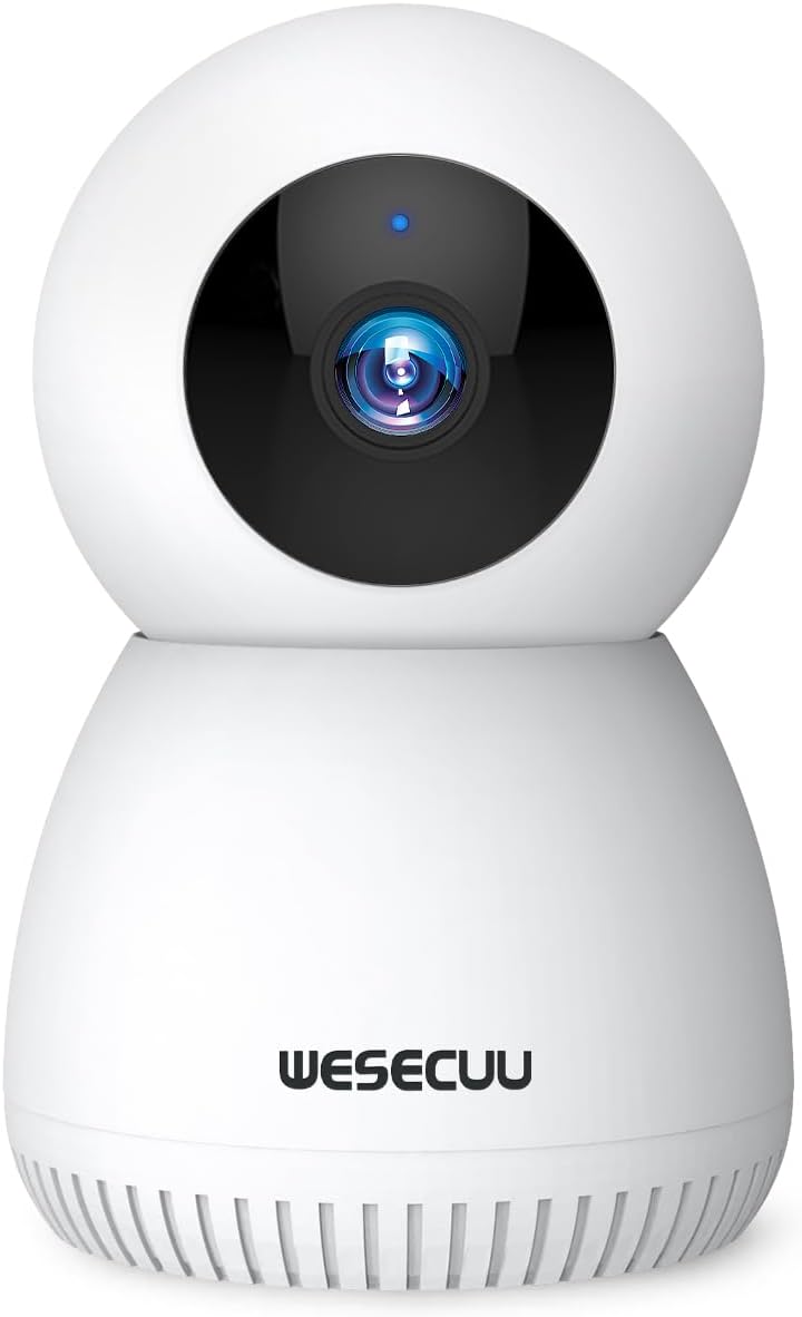WESECUU Indoor Camera, 1080p Pan/Tilt Wireless Cameras [...]