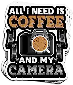 Photography All I Coffee Camera Photography - Sticker [...]