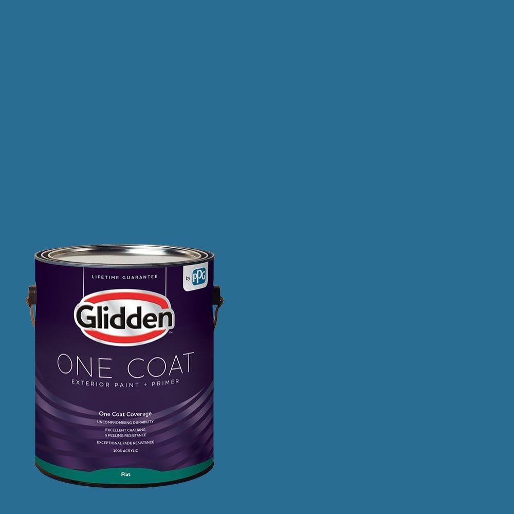 Glidden Exterior Paint + Primer: Teal/Aqua Exterior [...]