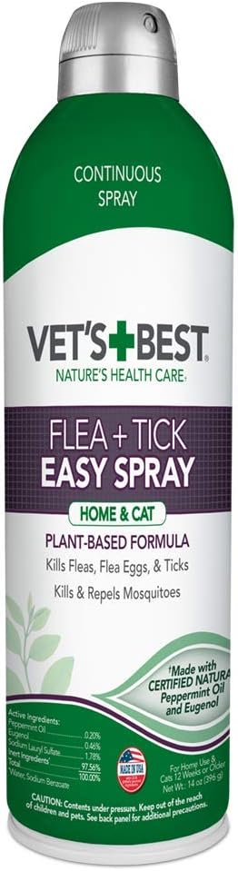 Vet's Best Flea and Tick Home Spray for Cats - Flea [...]