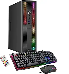 HP ProDesk Desktop RGB Lights Computer Intel Core i5 [...]
