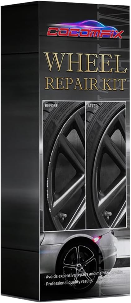 cocomfix Rim Repair Kit, Black Rim Touch Up Paint Kit, [...]