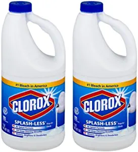 Clorox Splash-Less Bleach, Regular, 2 Pack of 55 fl oz [...]