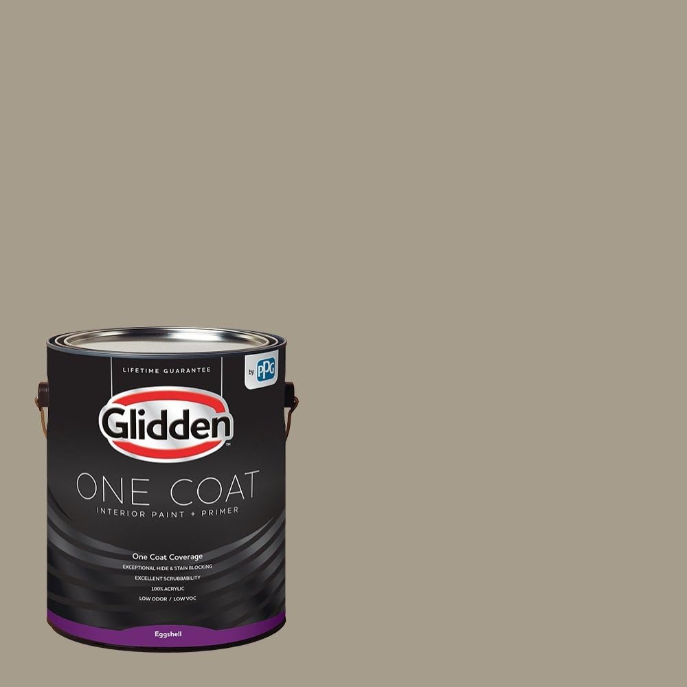 Glidden Interior Paint + Primer: Greige/Stonehenge [...]
