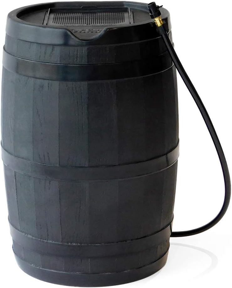 FCMP Outdoor RC45 Rain Barrel, Black