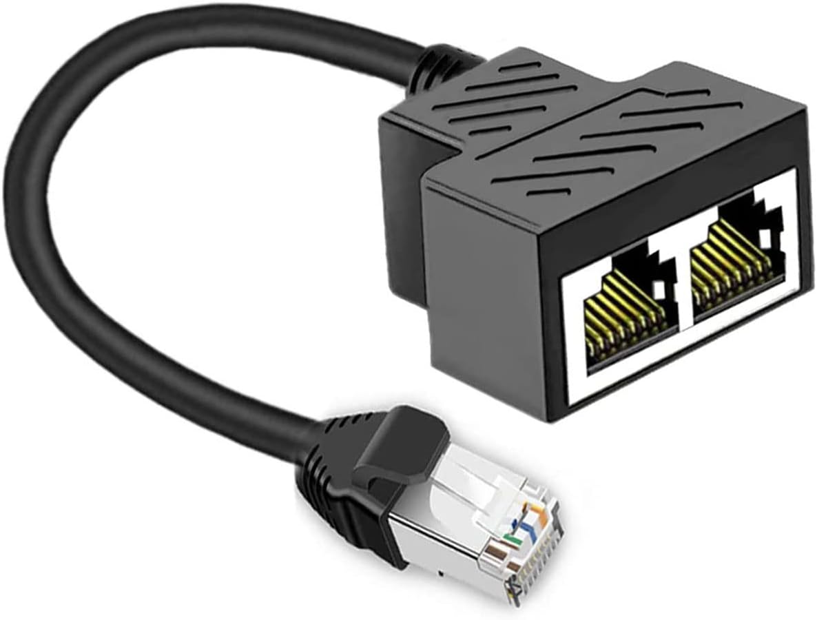 RJ45 Network Ethernet Splitter 1 2 Cable Adapter Male [...]