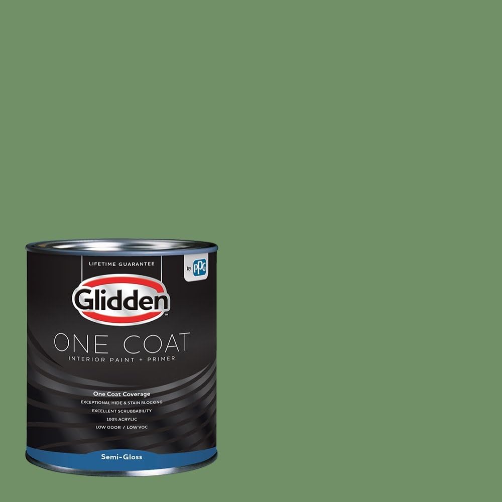 Glidden Interior Paint + Primer: Green/Moss Ring, One [...]