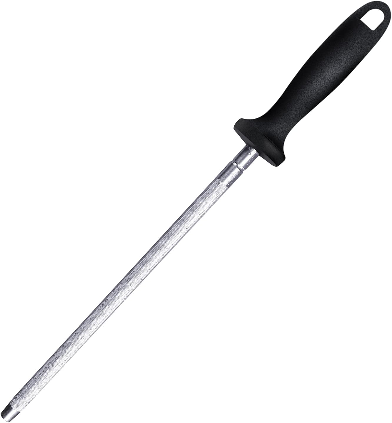 Knife Sharpener Rod, 13 Inch Carbon Steel Professional [...]