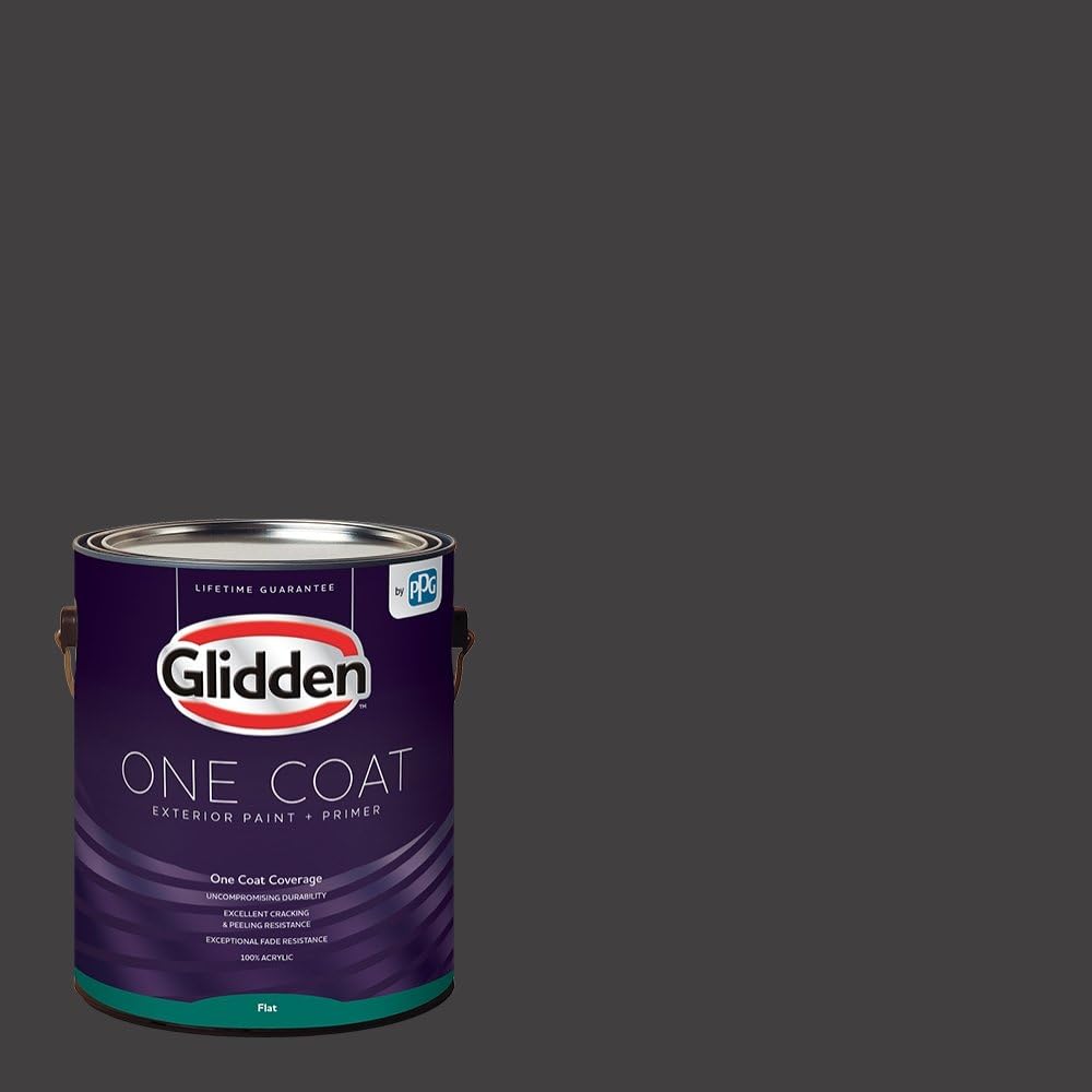 Glidden Exterior Paint + Primer: Black/Black Magic, [...]