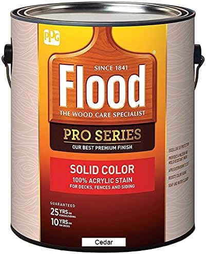 Flood 1 gal FLD823 Cedar PRO-SOLID Solid Color Acrylic Stain