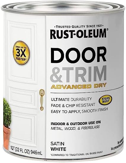 Rust-Oleum 369384 Advanced Dry Door & Trim Paint, [...]