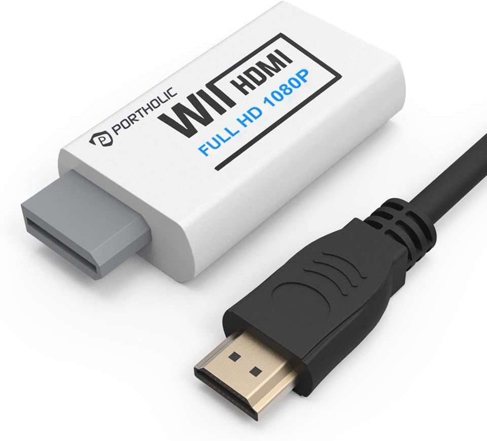 PORTHOLIC Wii to HDMI Converter 1080P with 5ft High [...]