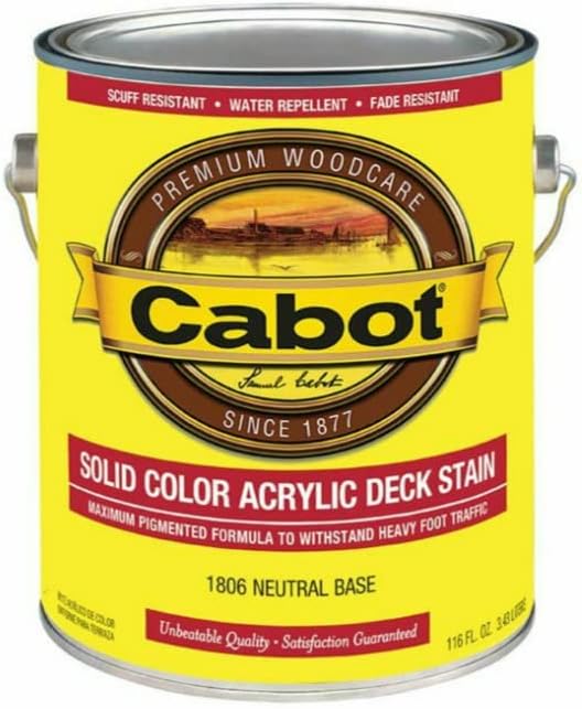 Cabot 140-1806 GL 1 Gallon Neutral Base Solid Color [...]