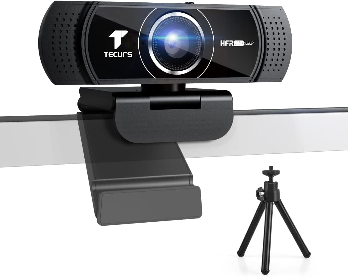 TECURS 1080P 60FPS Web Camera, HD Webcam with [...]