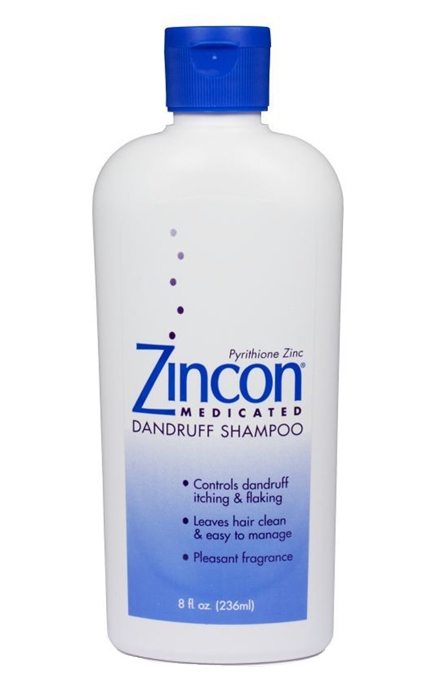 Zincon Medicated Dandruff Shampoo, 8 fl oz (Pack of 2)