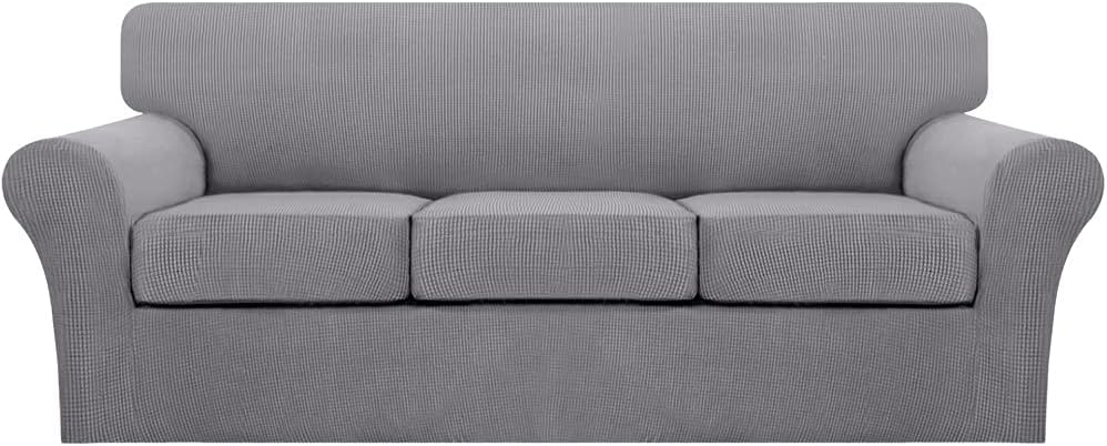4 Piece Sofa Covers for 3 Cushion Couch Sofa Slipcover [...]