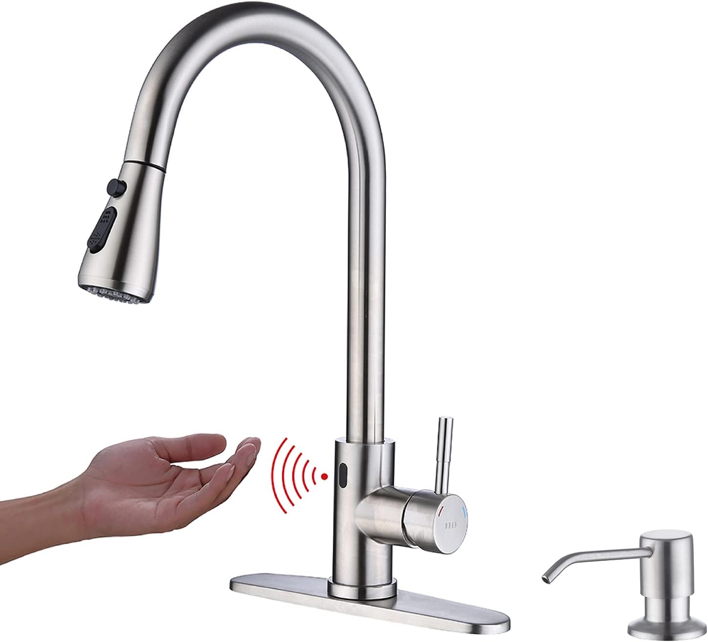 Touchless Kitchen Faucet with Pull Down Sprayer, [...]