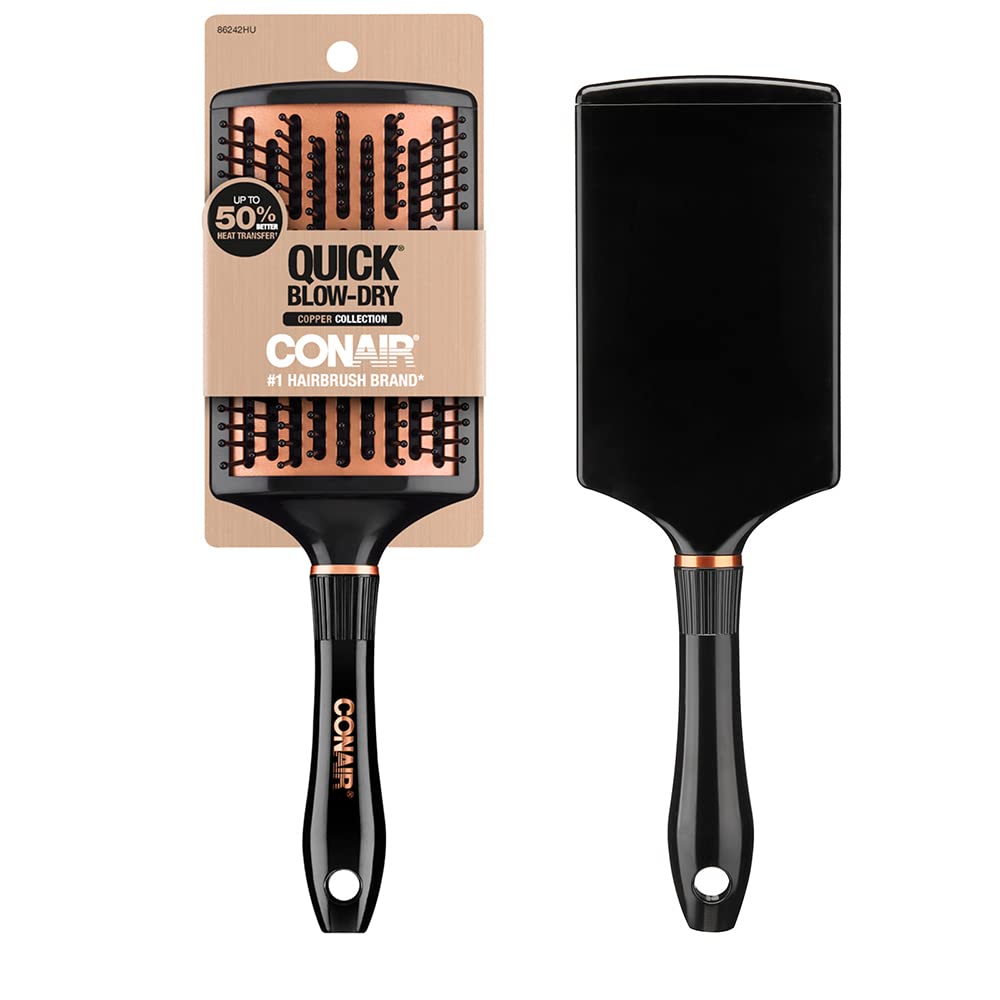 Conair Quick Blow-Dry Copper Collection, Curved Paddle [...]