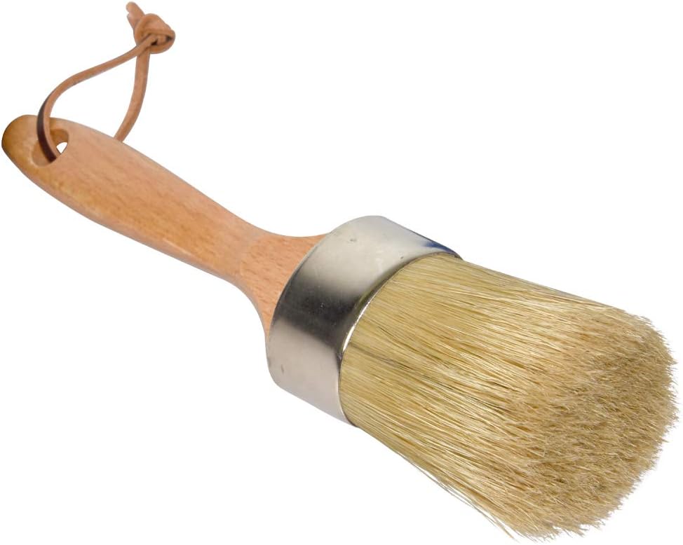 Chalk and Wax Paint Brush, Large 2-in-1 Round Natural [...]