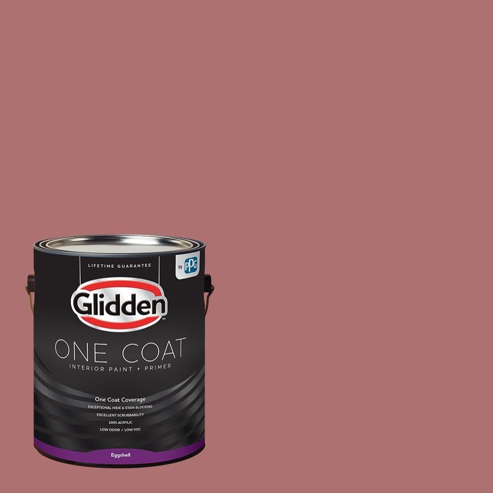 Glidden Interior Paint + Primer: Red/Horizon Glow, One [...]