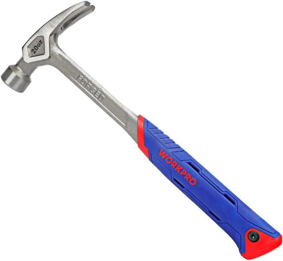 WORKPRO Claw Hammer, 20 Oz, One-piece Forged Framing [...]