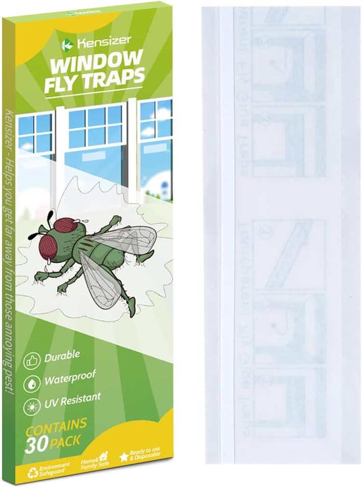 Kensizer 30-Pack Window Fly Traps for Indoors, Fly [...]