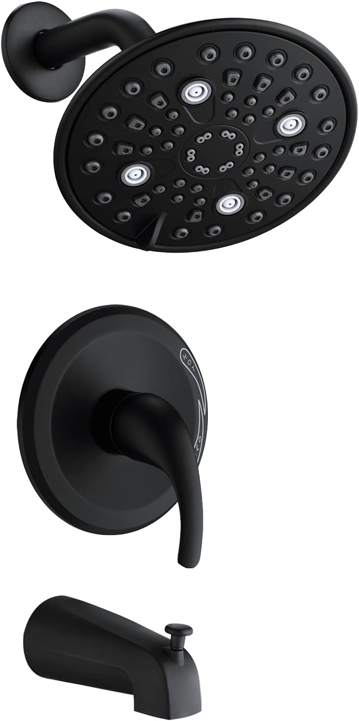 EQLOO Shower Faucet Set With Tub Spout,6 Inch 6 Spray [...]