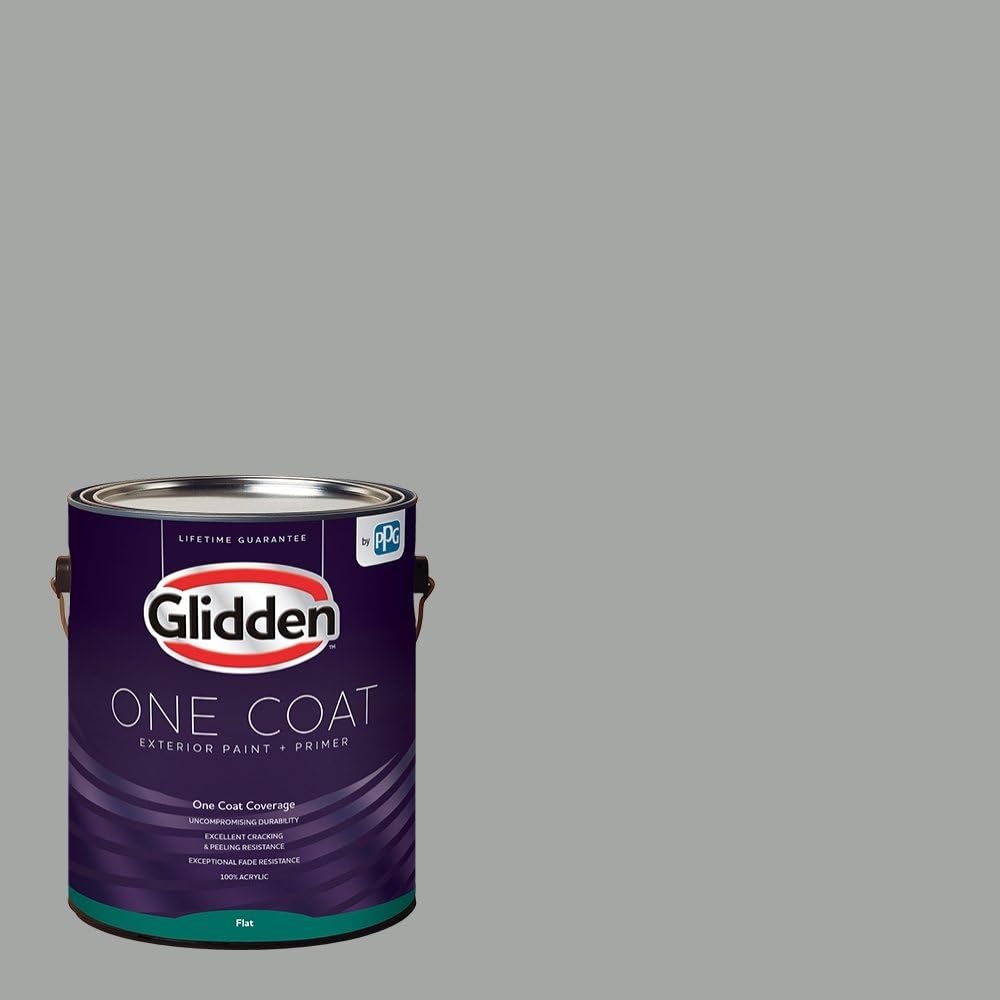 Glidden Exterior Paint + Primer: Gray/Stepping Stone, [...]