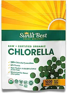 Sunlit Best USDA Organic Premium Chlorella Tablets [...]