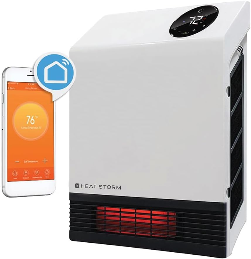 Heat Storm HS-1000-WX-WIFI WiFi Infrared Wall Heater, [...]