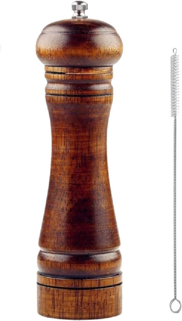 Wooden Pepper Mill or Salt Mill with a cleaning brush [...]