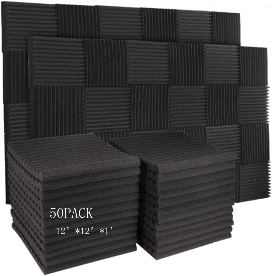 Burdurry 50 Pack Acoustic Panels Soundproof Studio [...]