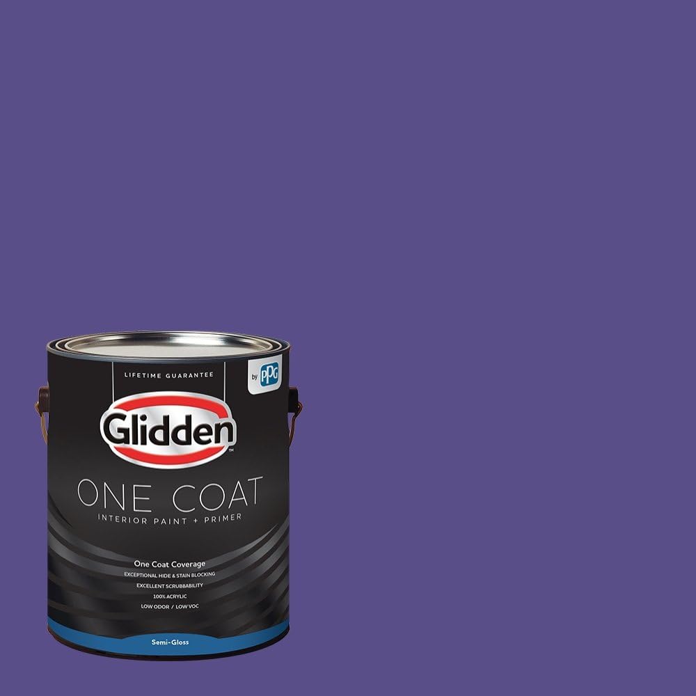 Glidden Interior Paint + Primer: Purple/Eggplant, One [...]
