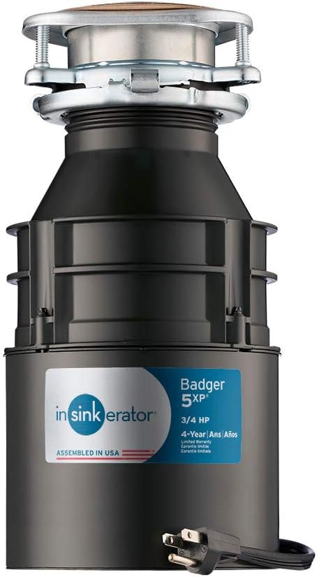 InSinkErator Garbage Disposal with Cord, Badger 5XP, [...]