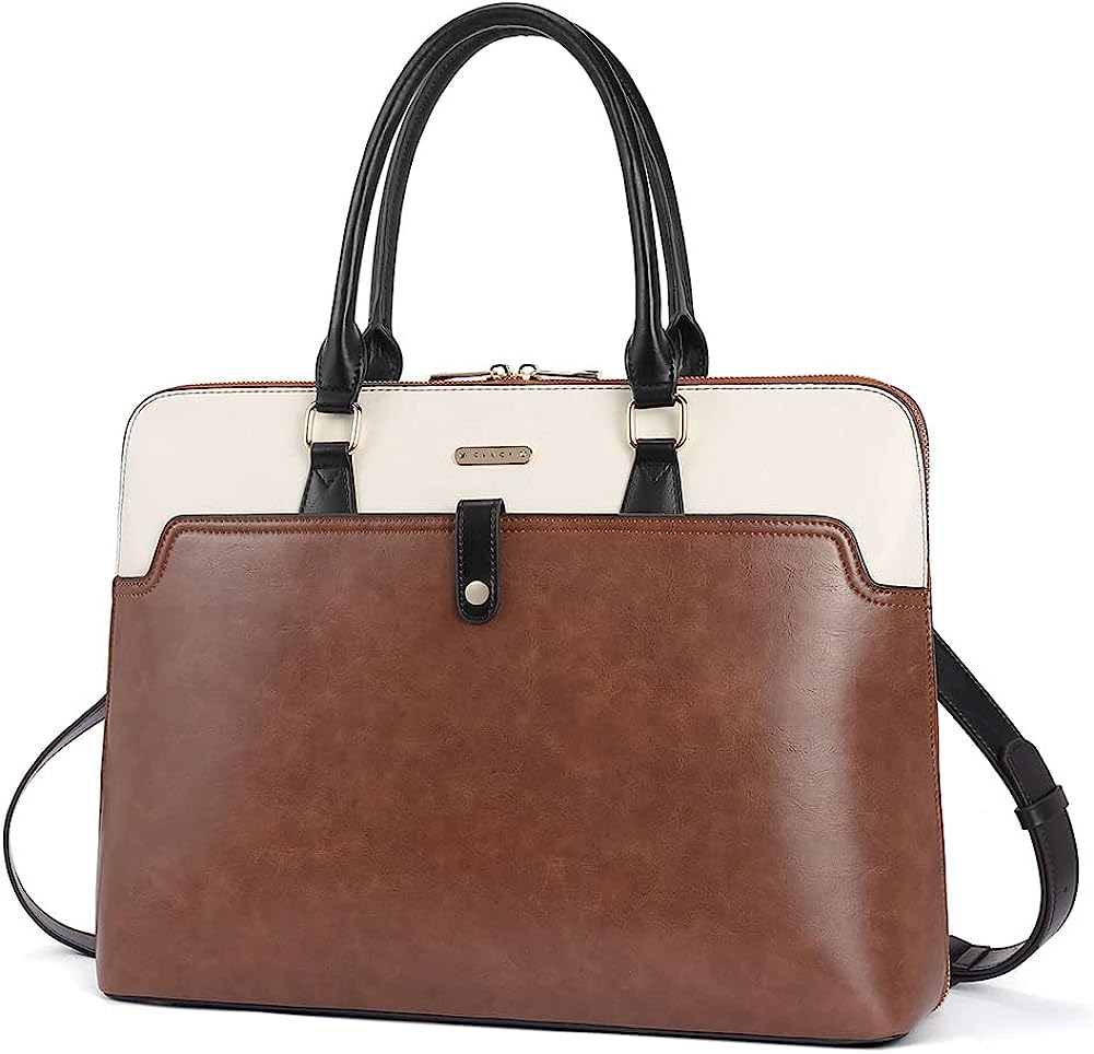 CLUCI Briefcase for Women Oil Wax Leather 15.6 Inch [...]