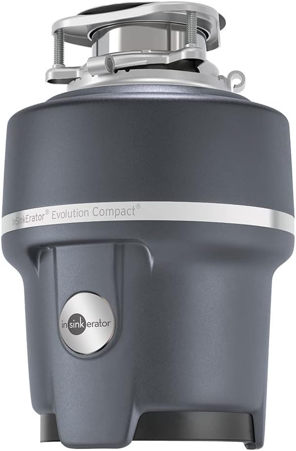Garbage Disposer Compact 3/4 HP Evolution Compact, Gray