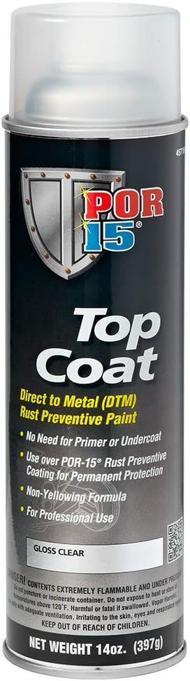 POR-15 Gloss Clear Top Coat Spray Paint -15 fl. oz - [...]