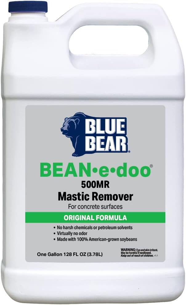 Blue Bear 500MR Mastic Remover For Concrete Surfaces Gallon