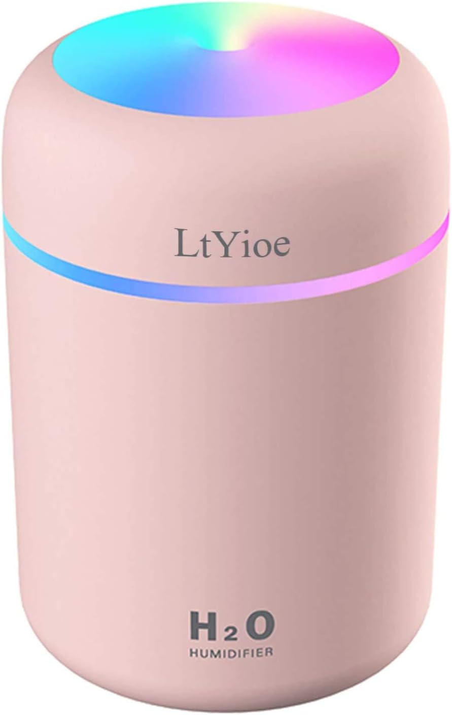 LtYioe Colorful Cool Mini Humidifier, USB Personal [...]