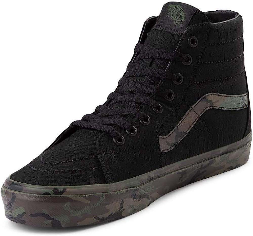 Vans Sk8 Hi Skate Shoe - Black/Camo
