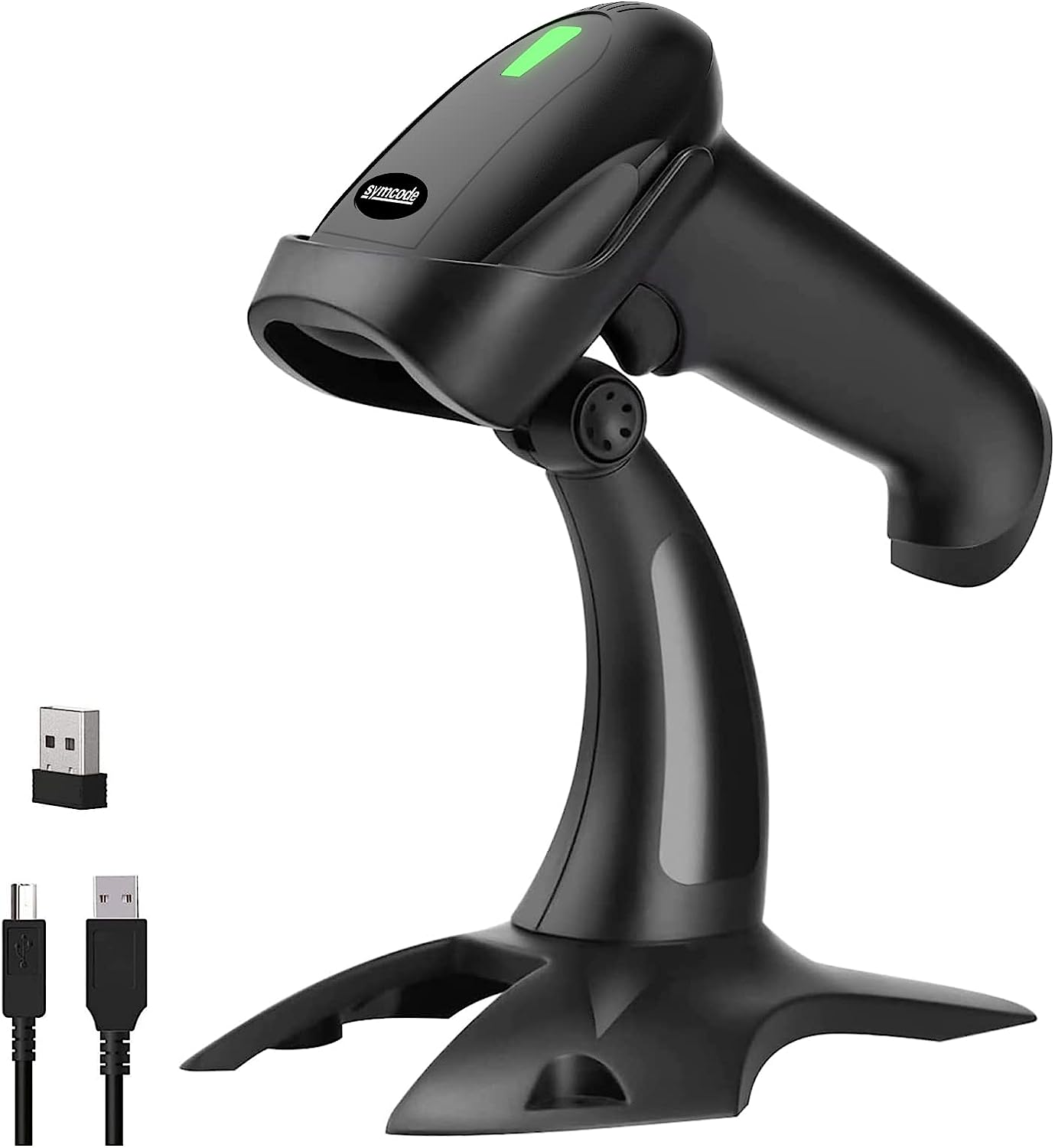 USB Wireless Barcode Scanner with Stand,Symcode [...]