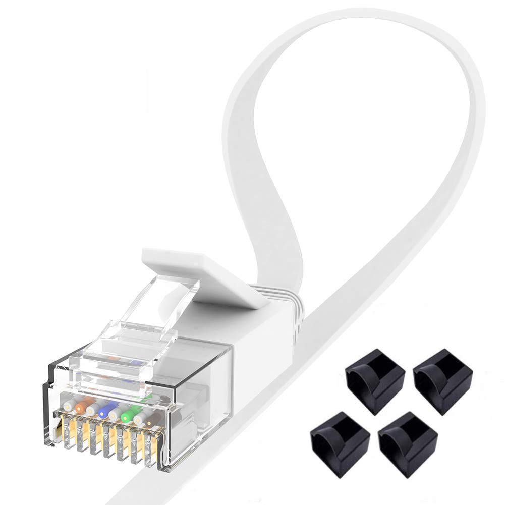 Jaremite Cat6 Ethernet Cable 6FT 2Pack White, Internet [...]